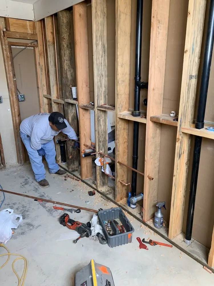 Commercial rough-in plumbing for Gas Line Repair in Virginville